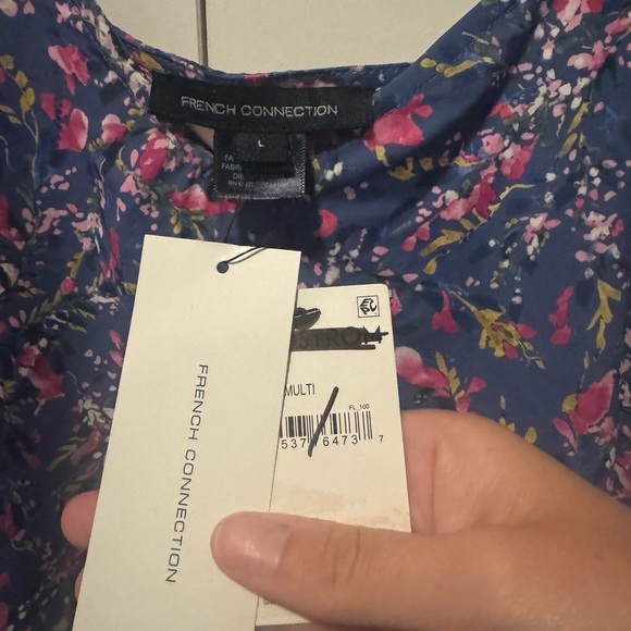 French Connection Breya Eltan
Ruffle Tank Top In Pier Blue - Picture 3 of 4